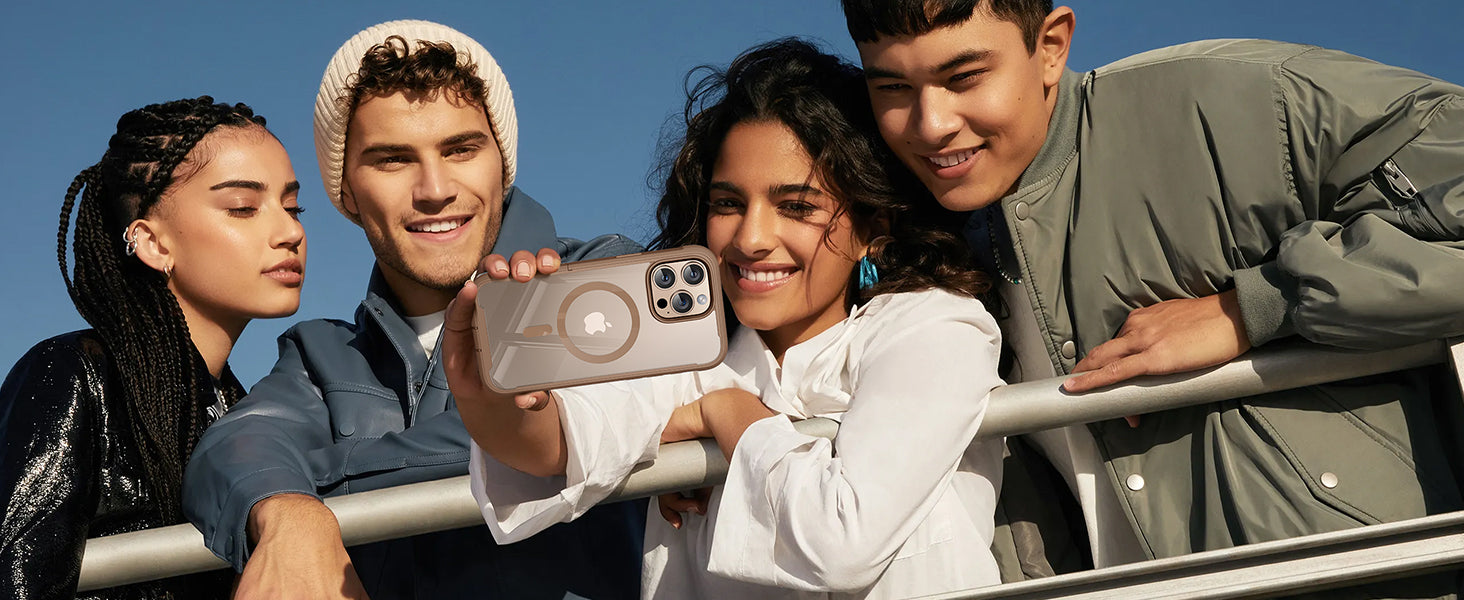 iPhone 16 Pro 360° Protection Case [CLEAR] : Front Screen + Back Cover + Camera Protector