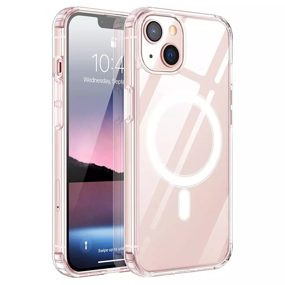 MagSafe Transparent Shockproof Clear Case for iPhoneCov r