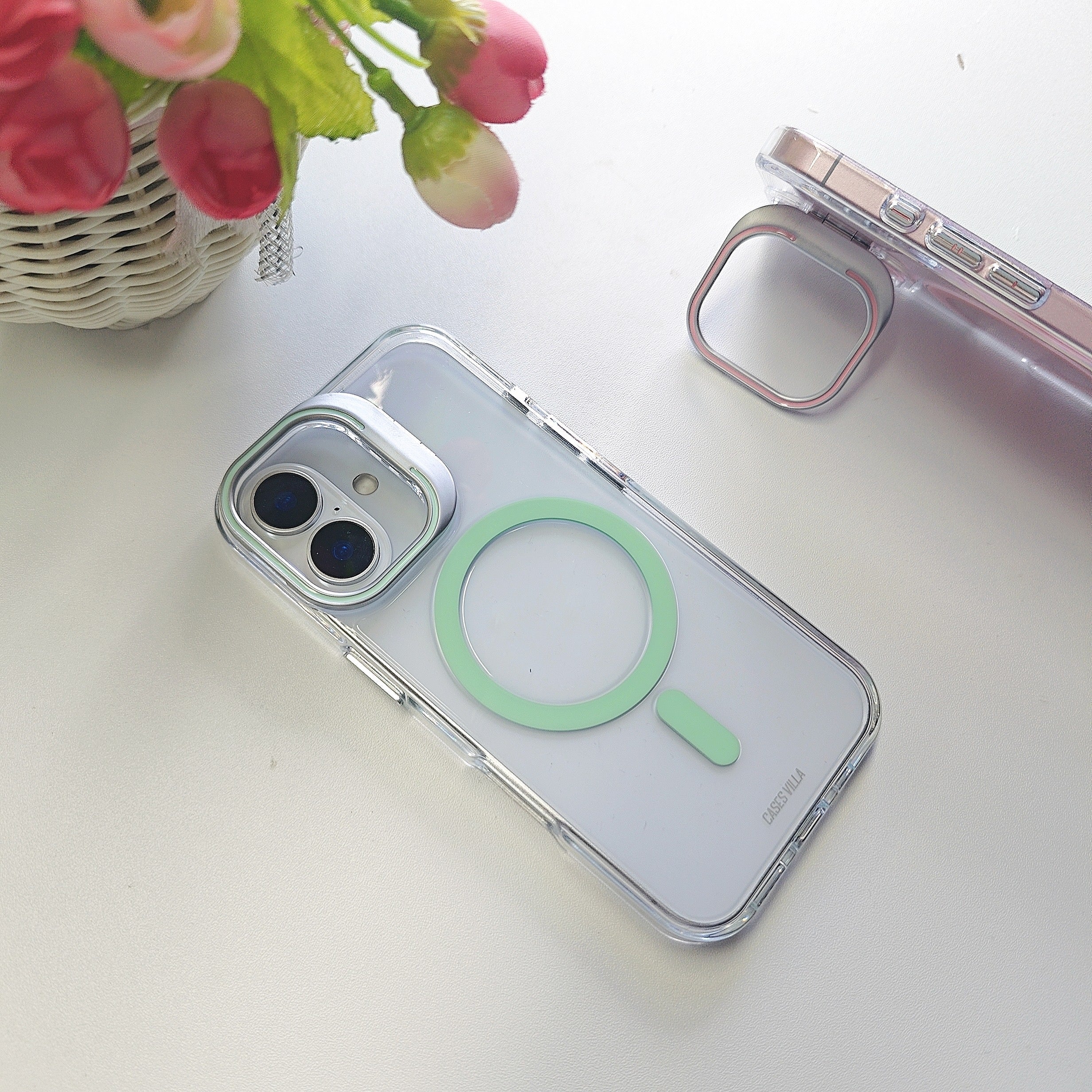 iPhone 16 Series: Camera Kickstand Anti-Yellow MagSafe Case