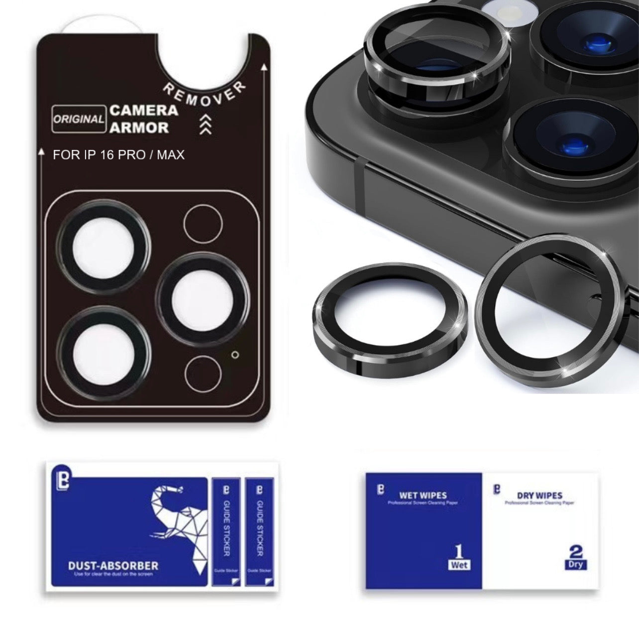 iPhone Series : Stainless Steel | Sapphire Glass Camera Rings | PVD