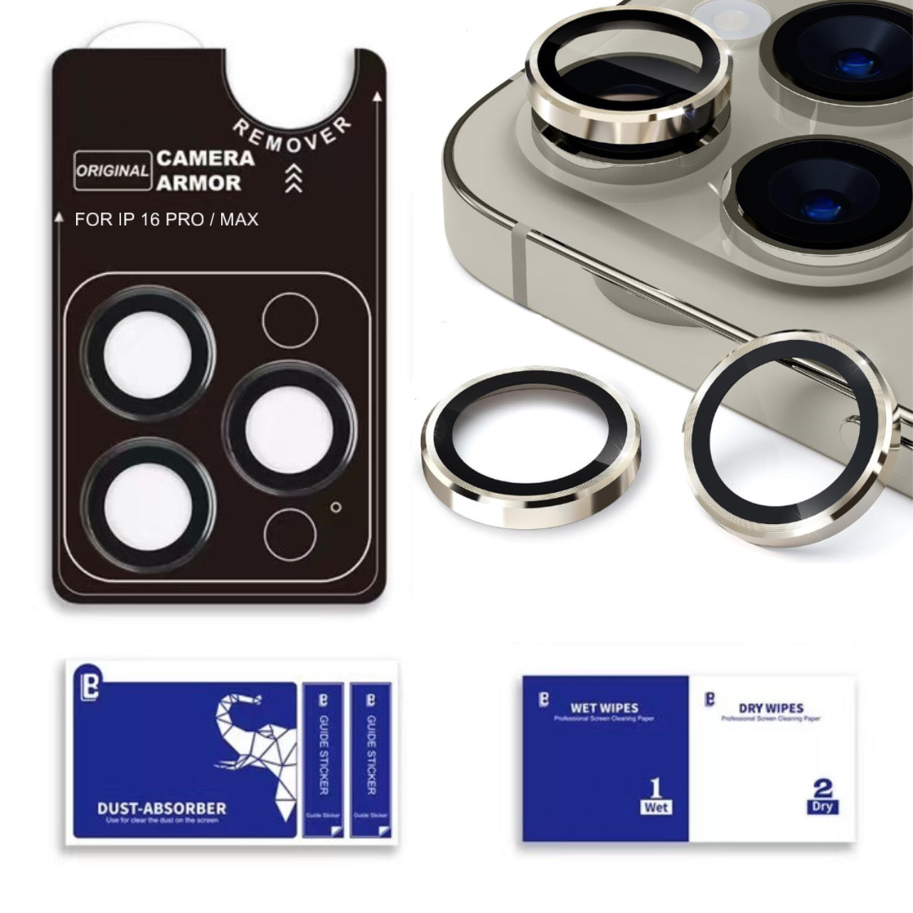 iPhone Series : Stainless Steel | Sapphire Glass Camera Rings | PVD