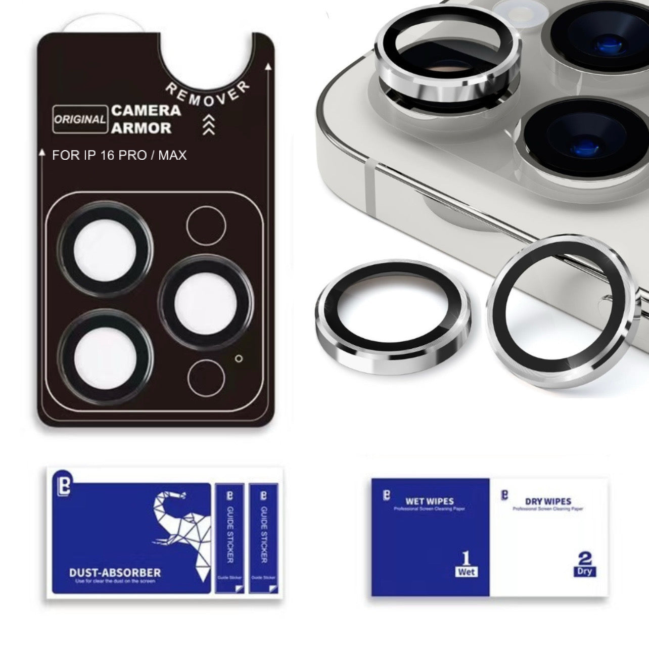 iPhone Series : Stainless Steel | Sapphire Glass Camera Rings | PVD